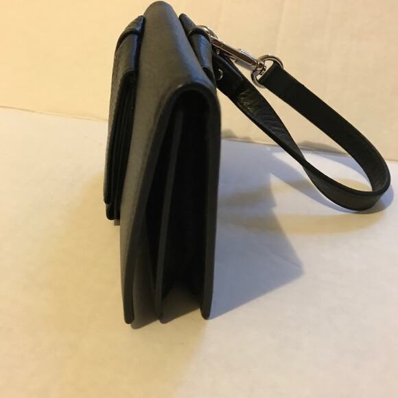 YSL rive gauche WALLET Wristlet clutch bag BLACK NWT Authentic - Picture 3 of 11